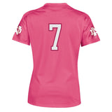 Notre Dame Fighting Irish Under Armour #7 WOMEN Pink Sideline Football Jersey - Sporting Up