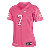 Notre Dame Fighting Irish Under Armour #7 WOMEN Pink Sideline Football Jersey - Sporting Up