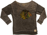 Chicago Blackhawks Retro Brand WOMENS Reversible Scoop Pullover Sweatshirt - Sporting Up