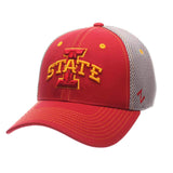 Iowa State Cyclones Zephyr Pregame Black Gold Stretch Fit Structured Hat Cap - Sporting Up