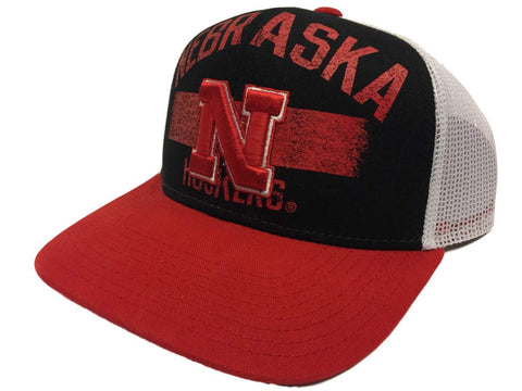 Nebraska Cornhuskers Adidas Mesh Snapback Structured Adjustable Hat Cap - Sporting Up