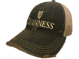 Guinness Beer Retro Brand Gray Mesh Adjustable Snapback Trucker Hat Cap - Sporting Up