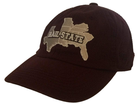 Mississippi state bulldogs sec granizo estado azul marino slouch correa ajustable sombrero gorra - sporting up