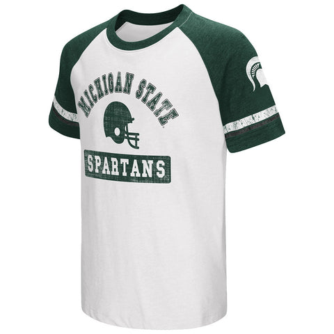 Michigan state spartans colisseum raglan juvenil all pro camiseta de manga corta - sporting up