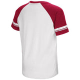 Oklahoma Sooners Colosseum Youth Raglan All Pro Short Sleeve Red White T-Shirt - Sporting Up
