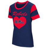 Ole Miss Runnin Rebels Colosseum Youth Girls Bronze Medal Short Sleeve T-Shirt - Sporting Up