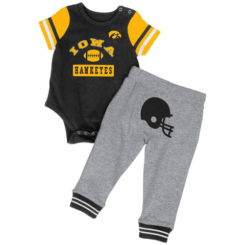 Shop Iowa Hawkeyes Colosseum Infant Boys MVP One Piece Outfit and Sweatpants Set - Sporting Up