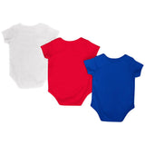 Kansas Jayhawks Colosseum Crimson Blue White Infant One Piece Outfits - 3 Pack - Sporting Up