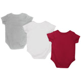 Oklahoma Sooners Colosseum Red White Gray Infant One Piece Outfits - 3 Pack - Sporting Up