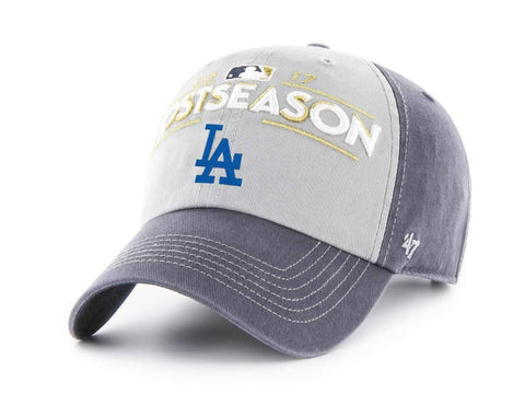 Los Angeles Dodgers 47 Brand 2017 MLB Postseason Locker Room Adjustable Hat Cap - Sporting Up