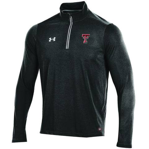 Texas Tech Red Raiders sous armure ligne de touche sur une veste pull légère sur le terrain - faire du sport