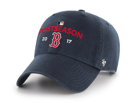 Boston red sox 47 marca 2017 postemporada mlb playoffs limpiar gorra ajustable - sporting up