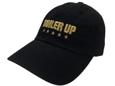 Purdue boilermakers 5-stjärniga militärpanna upp svart relax justerbar hattmössa - sportig upp