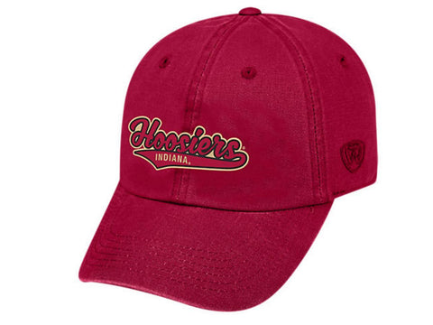 Indiana Hoosiers schleppen Vintage-Adj. im roten Parkstil ab. Lässige Relax-Mütze – sportlich