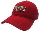 Maryland Terrapins TOW Red Strike Style Adj. Strapback Slouch Relax Hat Cap - Sporting Up