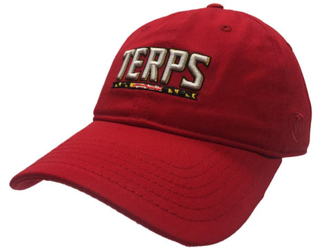 Maryland terrapins bog röd strejk stil adj. strapback slouch relax hatt keps - sportig upp