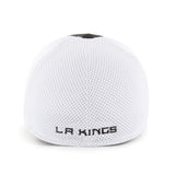Los angeles kings 47 brand gorra negra con pedal trasero contendiente de malla elástica - sporting up