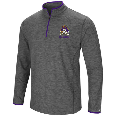 East Carolina Pirates Colosseum Grey Diemert 1/4 Zip LS pull coupe-vent - Sporting Up