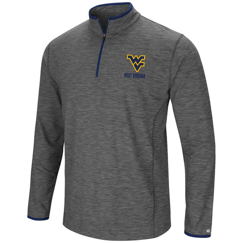 Camiseta cortavientos con cremallera de 1/4 de West Virginia Mountaineers Colosseum Grey Diemert - Sporting Up
