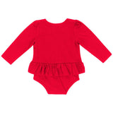 Wisconsin Badgers Colosseum INFANT Girl's Red Rock-A-Bye LS One Piece Outfit - Sporting Up