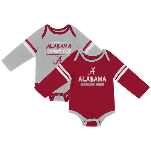 Shop Alabama Crimson Tide Colosseum INFANT Boy's LS One Piece Outfit 2 Pack - Sporting Up