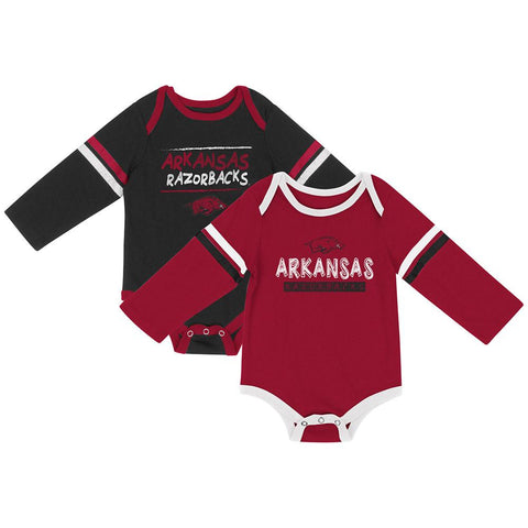 Shop Arkansas Razorbacks Colosseum INFANT Boy's LS One Piece Outfit 2 Pack - Sporting Up