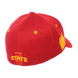 Iowa State Cyclones Zephyr Dark Red "Rambler" Stretch Fit Hat Cap (M/L) - Sporting Up