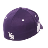 Kansas State Wildcats Zephyr Purple "Rambler" Stretch Fit Hat Cap (M/L) - Sporting Up