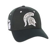 Michigan State Spartans Zephyr Forest Green "Rambler" Stretch Fit Hat Cap (M/L) - Sporting Up