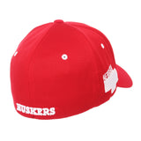 Nebraska Cornhuskers Zephyr Red "Rambler" Structured Stretch Fit Hat Cap (M/L) - Sporting Up