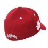 Washington State Cougars Zephyr Cardinal Red "Rambler" Stretch Fit Hat Cap (M/L) - Sporting Up