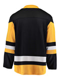 Camiseta de local de hockey de la nhl separatista negra de los fanáticos de los pingüinos de Pittsburgh - sporting up
