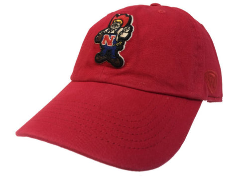 Nebraska cornhuskers släp röd vintage crew justerbar strapback slouch hatt keps - sportig upp