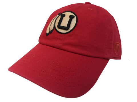 Utah Utes Tow Red Vintage Crew verstellbare Strapback-Slouch-Mütze – sportlich