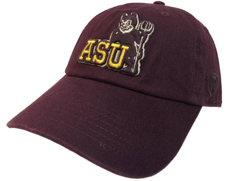 Achetez les Sun Devils de l'État de l'Arizona remorquant l'équipage vintage bordeaux adj. casquette de chapeau souple à bretelles - sporting up