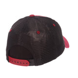 Arkansas Razorbacks Zephyr "Freeway" Red w/ Black Mesh Adj. Slouch Hat Cap - Sporting Up