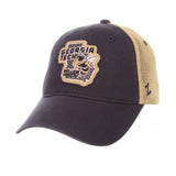 Georgia Tech Yellow Jackets Zephyr Navy "Freeway" Mesh Adj. Slouch Hat Cap - Sporting Up