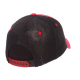 Wisconsin Badgers Zephyr "Freeway" Red w/ Black Mesh Adj. Slouch Hat Cap - Sporting Up