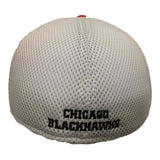 Chicago Blackhawks Fanatics Black Red "Iconic" Mesh Stretch Fit Hat Cap (M/L) - Sporting Up