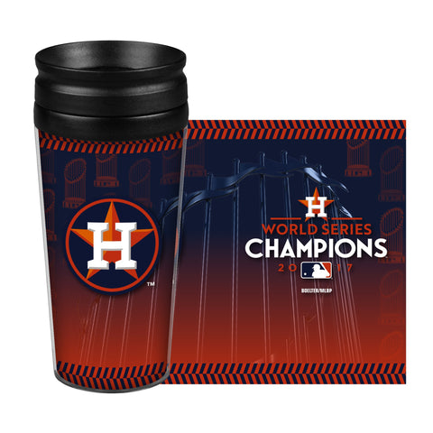 Taza de viaje con envoltura completa, campeones de la serie mundial 2017 de los Astros de Houston, vaso (14 oz) - sporting up