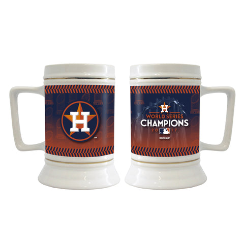 Shop Houston Astros 2017 World Series Champs Sublimated Ceramic Beer Mug Stein (28oz) - Sporting Up