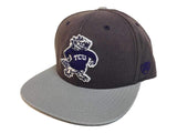 TCU Horned Frogs TOW Two-Tone "Saga" Vintage Snapback Flat Bill Hat Cap - Sporting Up