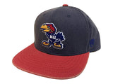 Kansas Jayhawks TOW Two-Tone "Saga" Vintage Snapback Flat Bill Hat Cap - Sporting Up