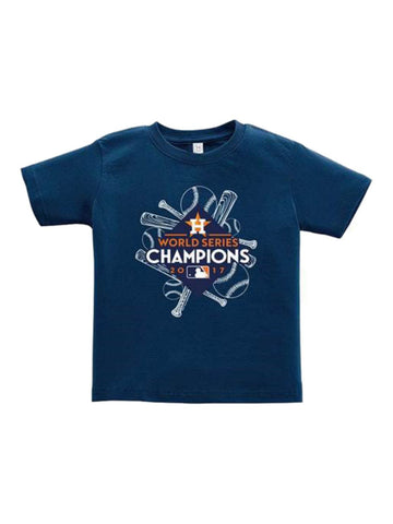 Achetez le t-shirt bleu marine pour enfants des Champions des World Series 2017 des Astros de Houston - Sporting Up
