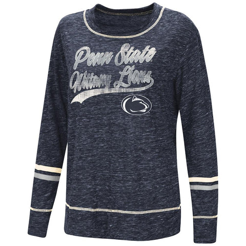 Penn State Nittany Lions Colosseum T-shirt pour femme Bleu marine Giant Dreams Soft LS - Sporting Up