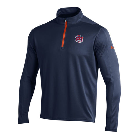 Shop Auburn Tigers Under Armour Midnight Navy Golf Loose 1/4 Zip LS Pullover - Sporting Up