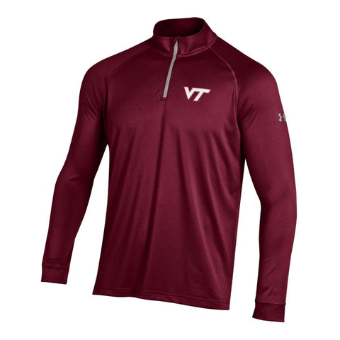 Kaufen Sie Virginia Tech Hokies Under Armour Maroon Golf Loose 1/4 Zip ls Pullover – sportlich