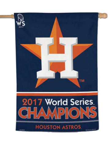 Bandera vertical WinCraft de campeones de la Serie Mundial 2017 de los Houston Astros (28"x40") - Sporting Up