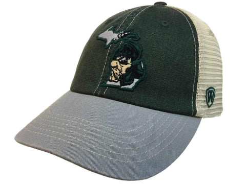 Boutique Michigan State Spartans Tow United Mesh Vintage Logo Adj Snapback Slouch Hat Cap - Sporting Up