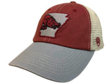 Arkansas Razorbacks TOW United Mesh Vintage Logo Adj Snapback Relax Fit Hat Cap - Sporting Up